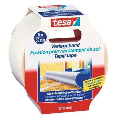 CINTA MOQUETAS REMOVIBLE TESA 50MMX50M SIN RESIDUOS