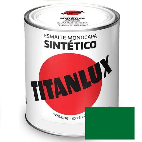 ESMALTE VERDE HIERBA TITANLUX 750ML. 514