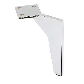 PATA METALICA TERCIA H140 CROMO ALTURA TOTAL 137MM.-