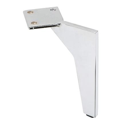 PATA METALICA TERCIA H140 CROMO ALTURA TOTAL 137MM.-