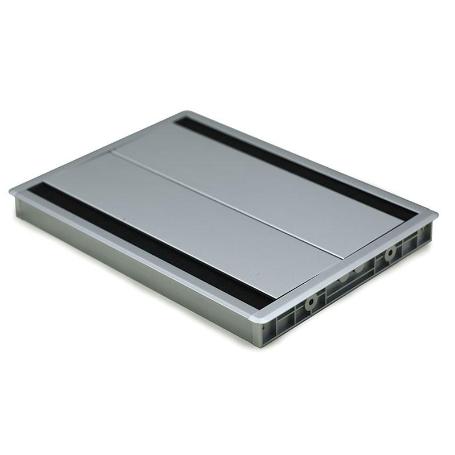 PASACABLE CON TAPA AMORTIGUADOR DOBLE PLATA CON AMORTIGUACION. MEDIDAS 300X215X25MM.