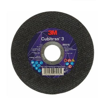 DISCO CORTE INOXIDABLE 3M CUBITRON 3 115X1X22