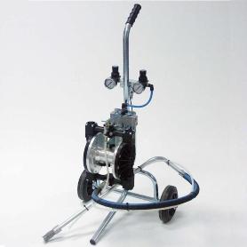 BOMBA DOBLE MEMBRANA CON CARRO PARA COLA MANGUERA 5M + PISTOLA