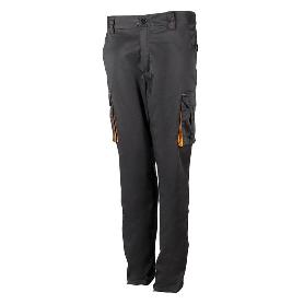 PANTALON STRETCH MULTIBOLSILLO BICOLOR ROPA BICOLOR NEGRO NARANJA TALLAJE TALLA 58