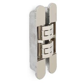 BISAGRA INVISIBLE KUBI7 K7200 NIQUEL SATINADO  REVERSIBLE. 200KGS/2BIS. 230X80MM.