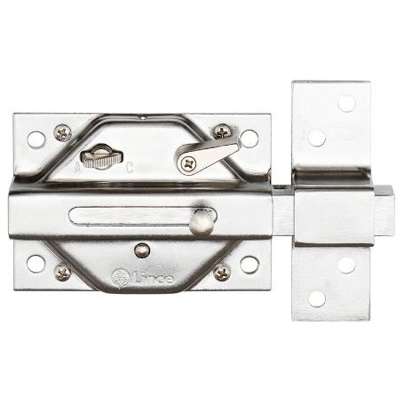 CERRADURA SEGURIDAD LINCE 3930-HC BOM.70MM. LLAVE SERRETA