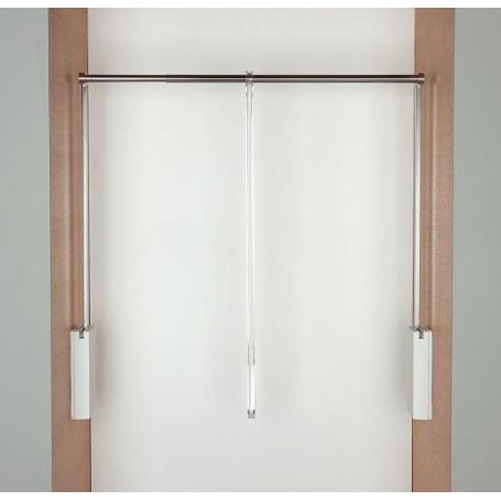 PERCHERO SERVETTO 3T COLOR BLANCO-NIQUEL EXT.PERCHERO 750-1100 MM