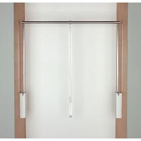 PERCHERO SERVETTO 3T COLOR BLANCO-NIQUEL EXT.PERCHERO 560-950 MM