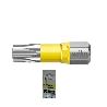 CAJA DE 5 PUNTAS ATORNILLAR MANGO 1/4 TORSION UV AMARILLA WIHA TORX 25MM PUNTA ATORNILL TX15
