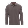 POLO PIQUE MANGA LARGA CUELLO CANALÉ VARIOS COLORES TALLA S-XXL COLOR ROPA GRIS CLARO TALLA M