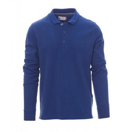 POLO PIQUE MANGA LARGA CUELLO CANALÉ VARIOS COLORES TALLA S-XXL COLOR ROPA COLOR AZULINA TALLA M