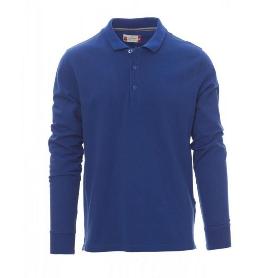 POLO PIQUE MANGA LARGA CUELLO CANALÉ VARIOS COLORES TALLA S-XXL COLOR ROPA COLOR AZULINA TALLA XL