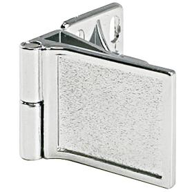 JGO.BISAGRAS PUERTA CRISTAL CENTRAL CROMO