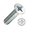 TORNILLO ROSCA METAL CABEZA PLANA DIN 965 ZINCADO METRICA M-6 LARGO 40MM