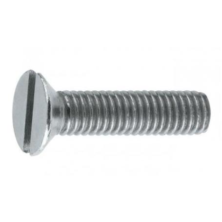 TORNILLO ROSCA METAL CABEZA PLANA DIN 965 ZINCADO METRICA M-6 LARGO 50NM