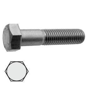 TORNILLO CABEZA HEXAGONAL DIN 931 CALIDAD 8.8 ZINCADO METRICA M-8 LARGO 180MM