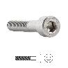 TORNILLO ROSCA METAL ALLEN DIN 912 ACERO INOXIDABLE METRICA M-10 LARGO 25MM