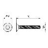 TORNILLO ROSCA METAL ALLEN DIN 7991 ACERO INOXIDABLE METRICA M-4 LARGO 20MM (CAJA 1000)