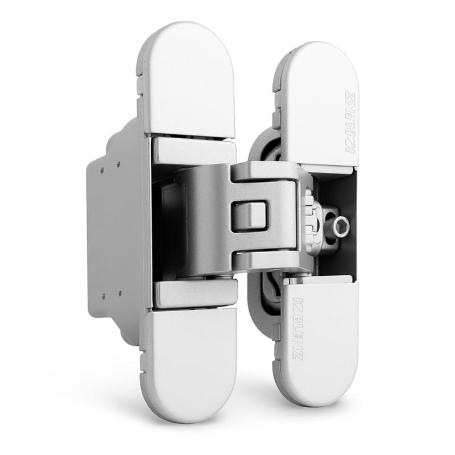 BISAGRA INVISIBLE KUBICA K6700 CROMO SATINADO  REGULACION 3D. 112X74MM.