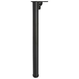 PATA MESA PLEGABLE Ø50 H710 NEGRO R9005 MESA FIJA