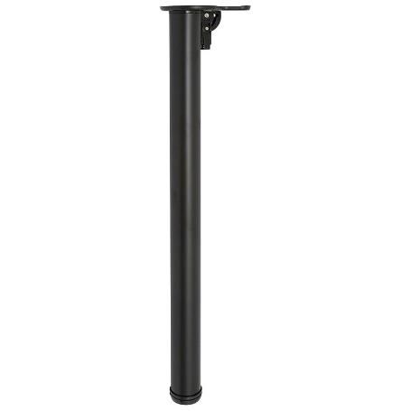 PATA MESA PLEGABLE Ø50 H710 NEGRO R9005 MESA FIJA
