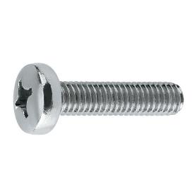 TORNILLO ROSCA METAL CABEZA ALOMADA DIN 7985 INOXIDABLE METRICA M-4 LARGO 10MM