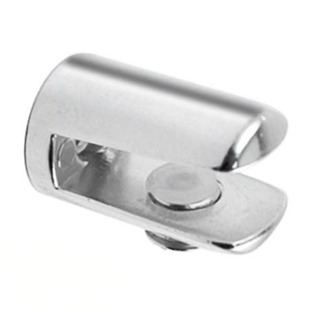 MANGO. SOPORTE CRISTAL CILÍNDRICO. ELEGIR ACABADO. ACABADO CROMO MATE ESPESOR 10 (CAJA 2)