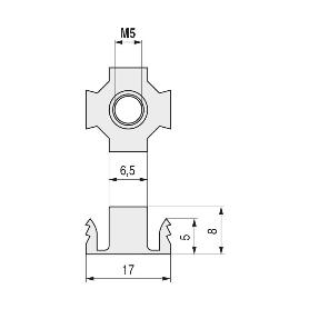 PUNXO TUERCA UÑA DENTADA. MÉTRICA M10