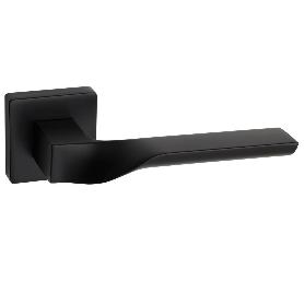 MANIVELA CON ROSETA DE 52X52. MATERIAL ZAMAK. MODELO SPINAL ACABADO NEGRO MATE