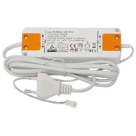 TRANSFORMADOR 20W LEDS 12V DC 128X50X15 IP20. CLASS 2.