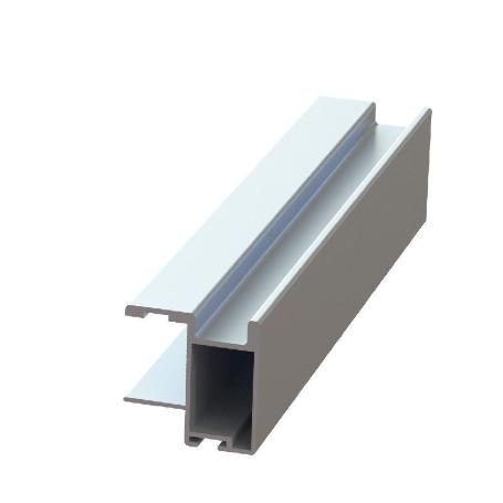 PERFIL TIRADOR MODELO NILA SP19 PLATA MATE / BLANCO / NEGRO MATE SP19 2,60M ACABADO PLATA MATE (CAJA 2)