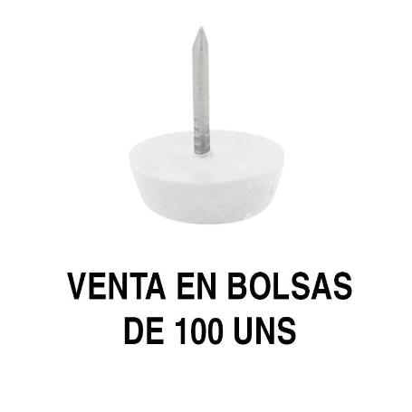 OTTO DESLIZANTE-QUITARRUIDO Ø15 Ø17 Y Ø20 (BOLSA DE 100) ACABADO BLANCO Ø DIÁMETRO Ø17