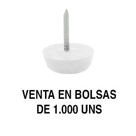 OTTO DESLIZANTE-QUITARRUIDO Ø15 Ø17 Y Ø20 (BOLSA DE 1000) ACABADO BLANCO Ø DIÁMETRO Ø15