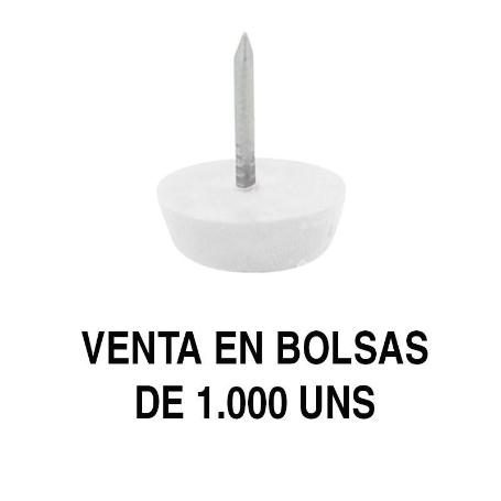 OTTO DESLIZANTE-QUITARRUIDO Ø15 Ø17 Y Ø20 (BOLSA DE 1000) ACABADO BLANCO Ø DIÁMETRO Ø15