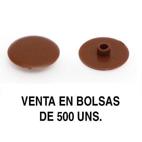 MODELO GOZO TAPA EXCÉNTRICA EMBELLECEDORA Ø17 FORMATO BOLSA 500 UNIDADES ACABADO MARRÓN