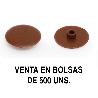 MODELO GOZO TAPA EXCÉNTRICA EMBELLECEDORA Ø17 FORMATO BOLSA 500 UNIDADES ACABADO MARRÓN