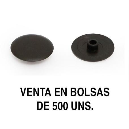 MODELO GOZO TAPA EXCÉNTRICA EMBELLECEDORA Ø17 FORMATO BOLSA 500 UNIDADES ACABADO NEGRO
