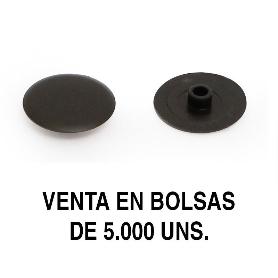 GOZO TAPA EXCÉNTRICA EMBELLECEDORA Ø17MM FORMATO BOLSA 5000 UNIDADES ACABADO NEGRO
