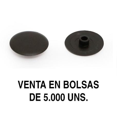 GOZO TAPA EXCÉNTRICA EMBELLECEDORA Ø17MM FORMATO BOLSA 5000 UNIDADES ACABADO NEGRO