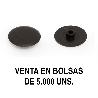 GOZO TAPA EXCÉNTRICA EMBELLECEDORA Ø17MM FORMATO BOLSA 5000 UNIDADES ACABADO NEGRO