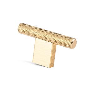 POMO CON FORMA DE T. MODELO GRAF MINI DE VIEFE. MATERIAL ALUMINIO ACABADO LATON OSCURO