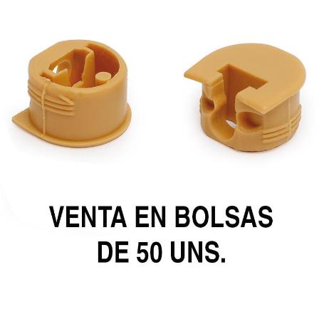SOPORTE CAZOLETA LUNA (50 UNIDADES) ACABADO PINO