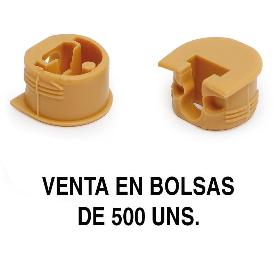 SOPORTE CAZOLETA LUNA (500 UNIDADES) ACABADO PINO