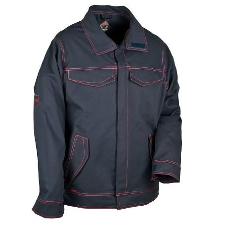 CHAQUETA SOLDADOR 100% ALGODON CON TRATATAMIENTO ANTILLAMA COFRA FLAMETEC TALLAS 52-60 TALLAJE TALLA 50