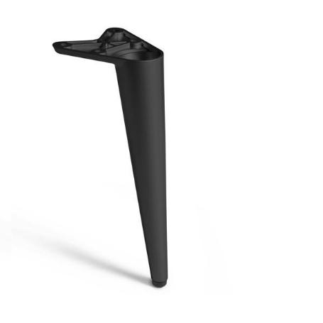 PATA METÁLICA ZAMAK KONIKA ACABADO NEGRO ALTURA (H) 200