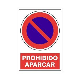 SEÑAL 430 ALUM.420X297PROHIB.APARCAR PROHIBIDO APACAR