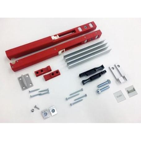 JGO.ACCES. FRONT 100 KSC PLATA 1070  FIJO VIDRIO 10-12MM / CORREDERA MADERA 35-45MM