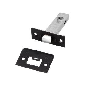 PICAPORTE TUBULAR DE CANTO RECTO Nº 12/45 MM NEGRO