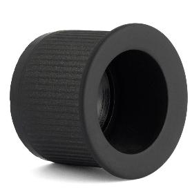 TIRADOR EMBUTIR ZAMAK MODELO DEDAL NIQUEL SATINADO, NEGRO MATE ACABADO NEGRO MATE