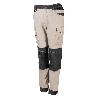 PANTALON BICOLOR CANVAS STRETCH CON BOLSILLOS FLOTANTES VARIOS COLORES TALLA S-XXL ROPA BICOLOR BEIGE NEGRO TALLA X